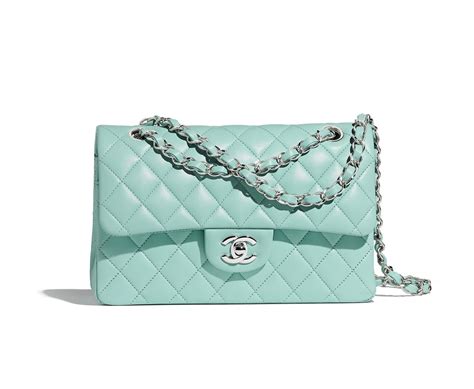 sac chanel bleu turquoise